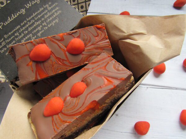Chocolate Orange Easter Egg Brookie, perfect gift for a chocolate orange lover!