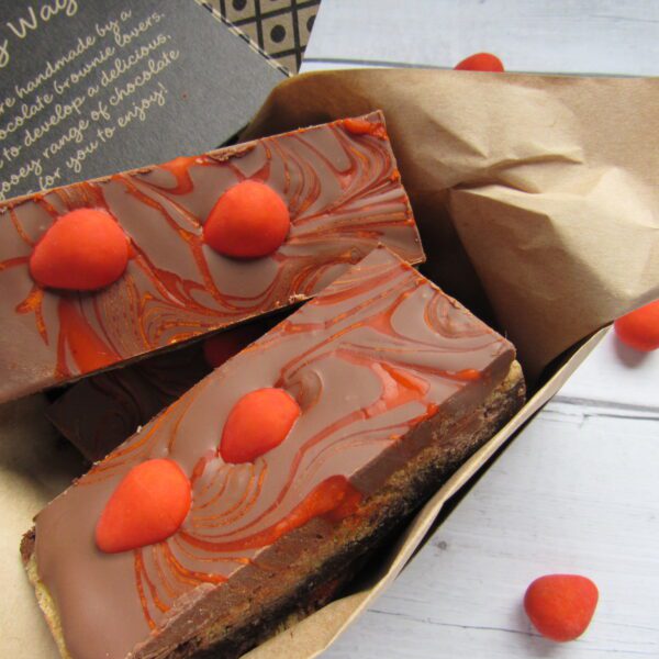 Chocolate Orange Easter Egg Brookie, perfect gift for a chocolate orange lover!
