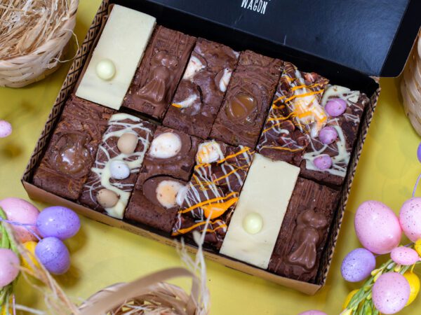 Big Easter selection box, with brownies, brookies, and rocky road what more could you want.