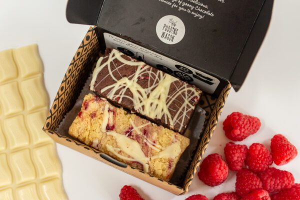 Raspberry and White Chocolate mixed box.